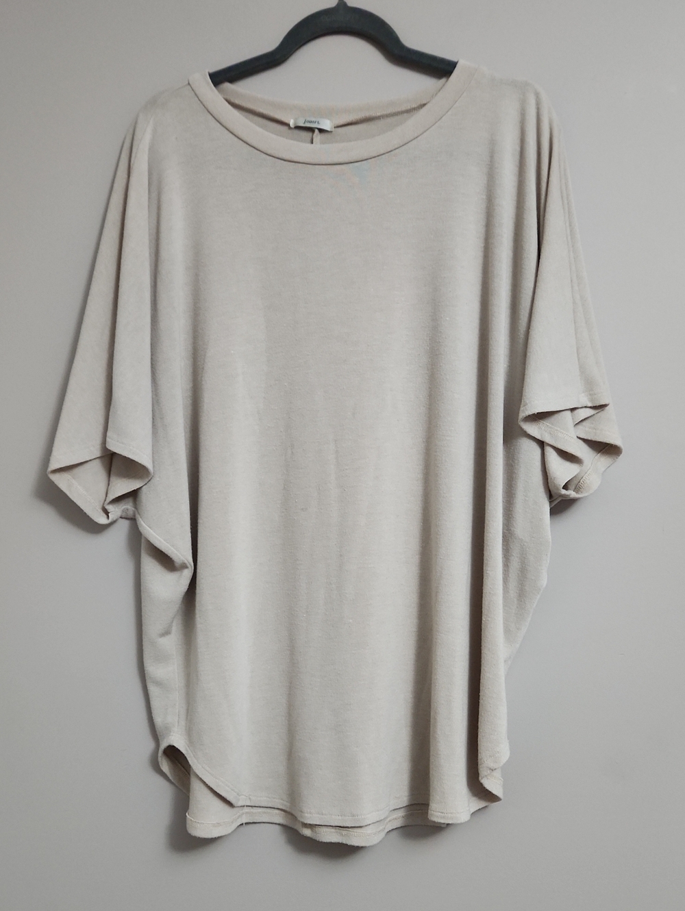 JODIFL Oversized Dolman Tee - Cream Beige